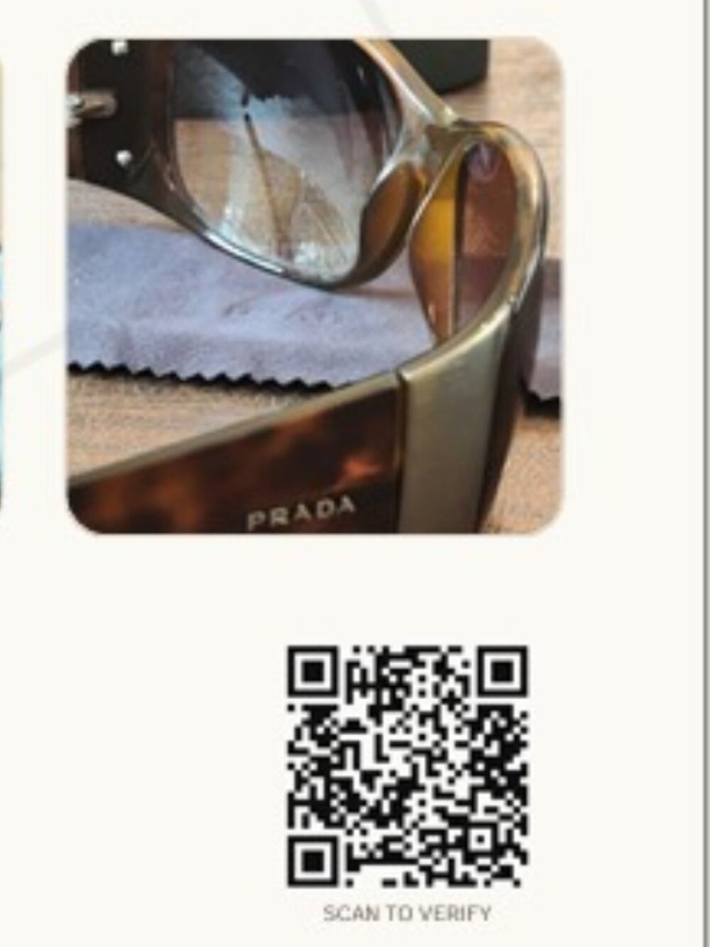 AUTHENTICATED ๐ค Prada Tortoiseshell Oversized Sunglasses + Case & COA - Picture 16 of 16